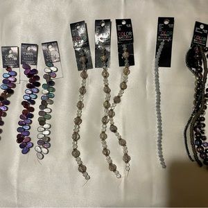 Strung beads for jewelry making